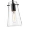 Z-Lite Kira Pendant, 1-Light, 5 In.W x 8 In.H, Matte Black/Clear 7508MP-MB - alternate 7